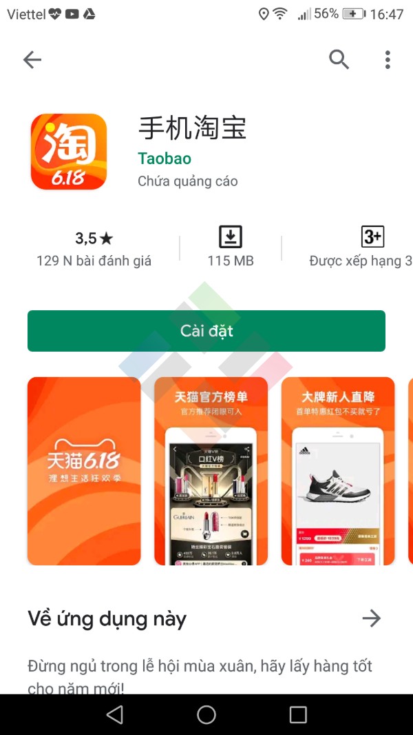 App Taobao Trung Quốc 