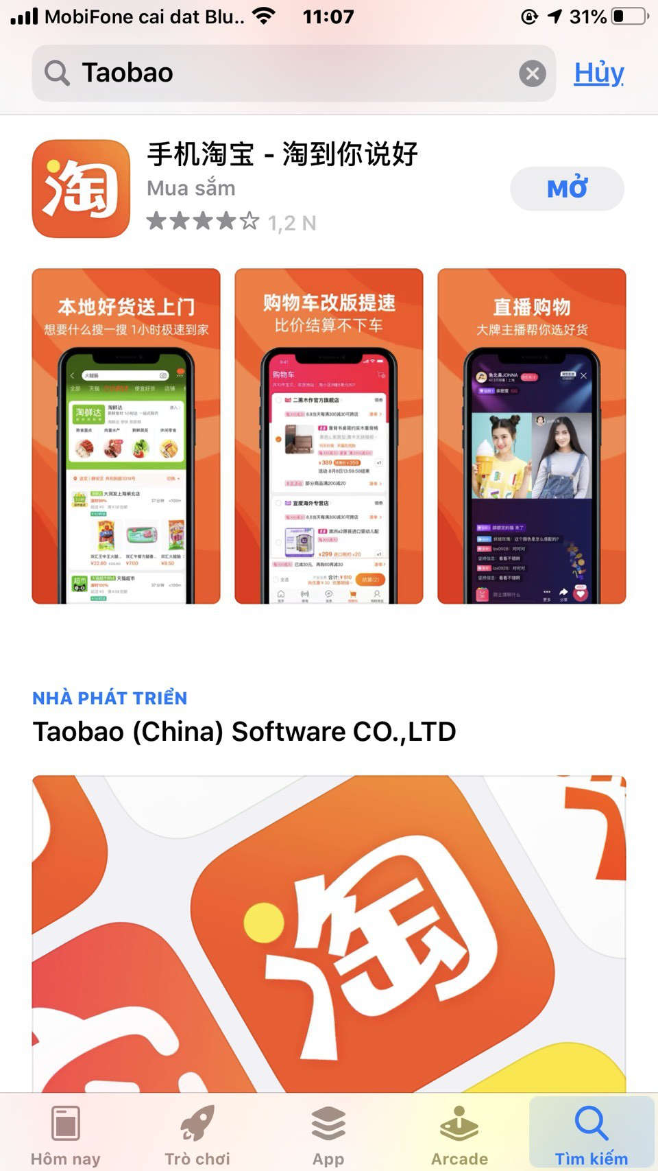 Hướng dẫn order Taobao trên điện thoại
